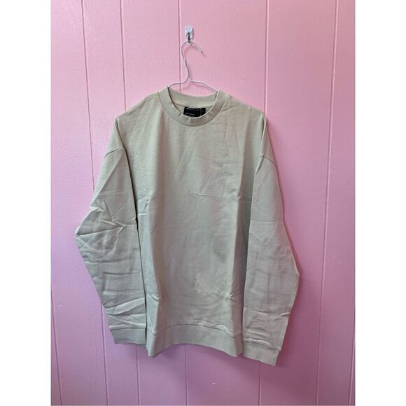 ASOS Design Mens Beige Classic Oversized Pullover Sweatshirt Size Small NWT - Picture 2 of 6
